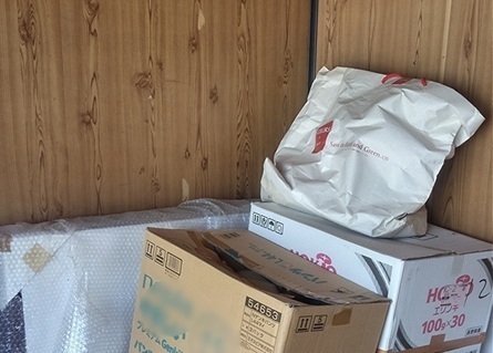 レンタル倉庫内に保管された遺品